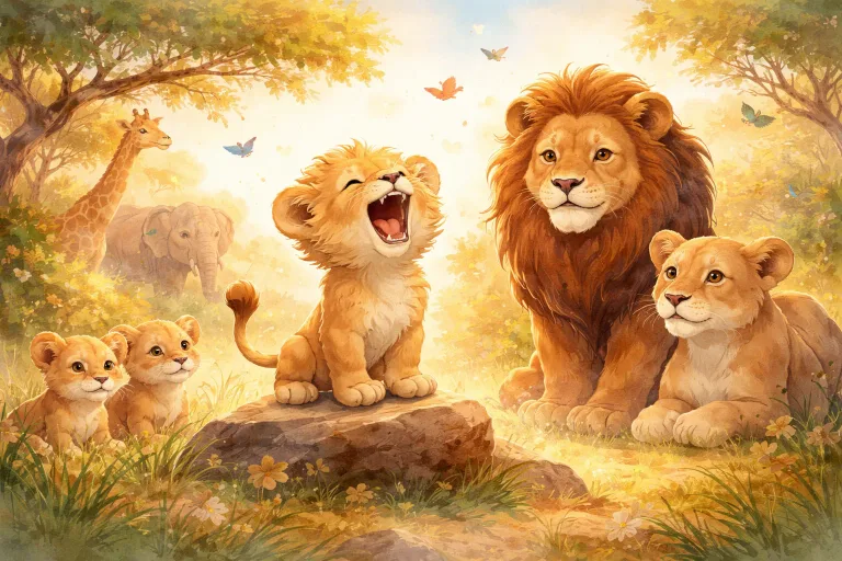 Illustration for The Little Lion’s Roar