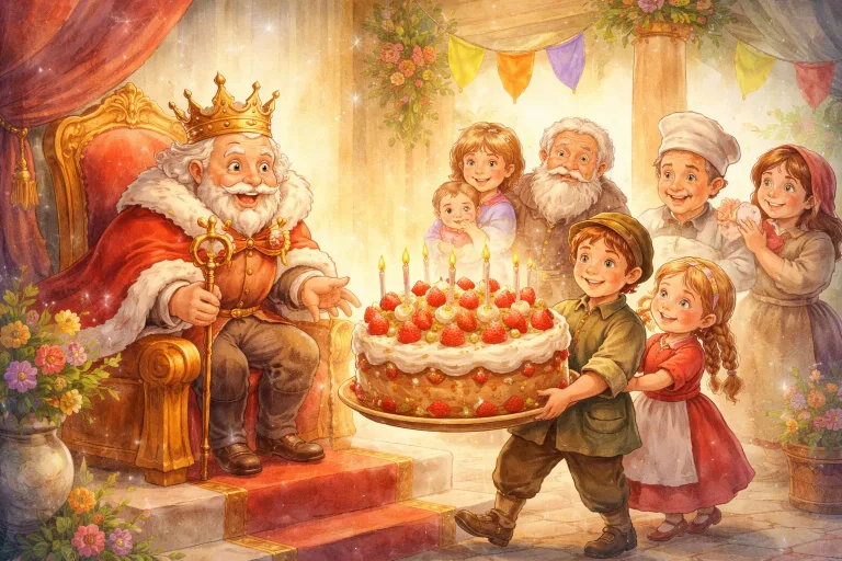 Illustration for The Self-Important King’s Surprise