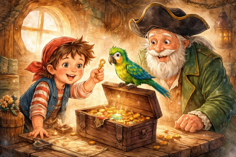 Illustration for The Hidden Trick of the Trusty Parrot