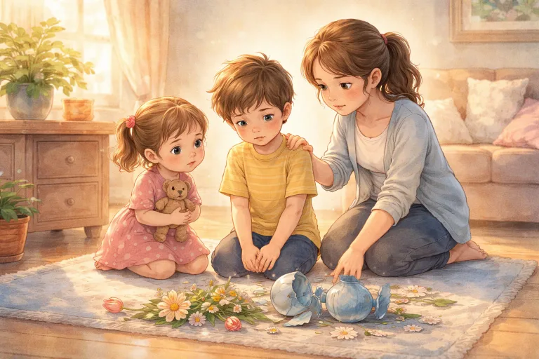 Illustration for The Broken Vase