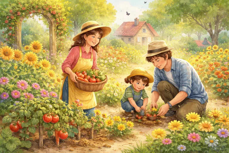 Illustration for The Glad Garden