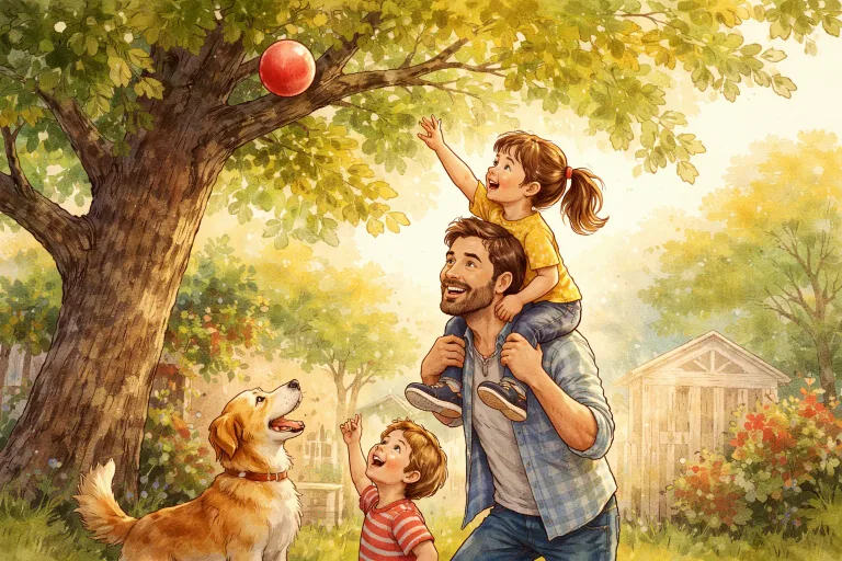 Illustration for The Stuck Ball