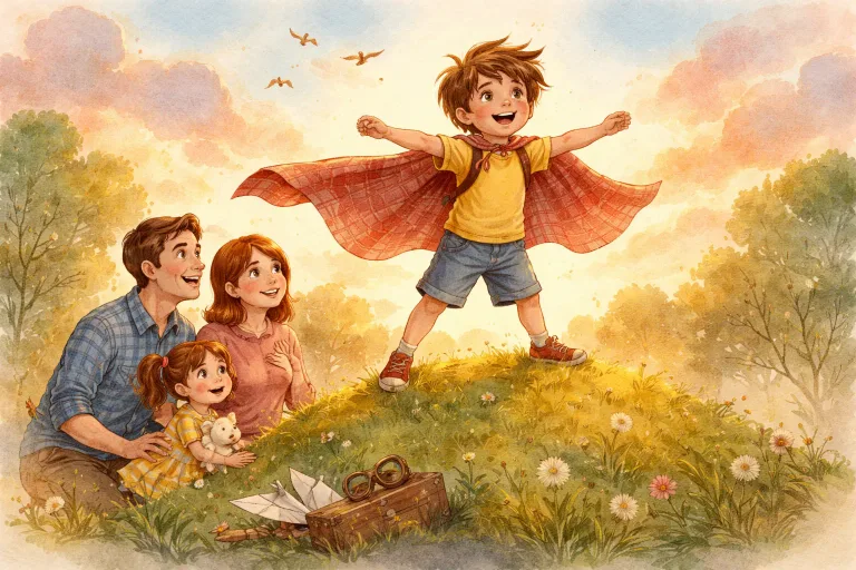Illustration for The Boy Who Swore He Could Fly