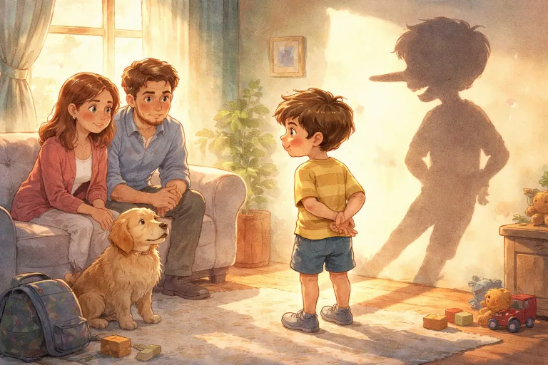 Illustration for The Little Liar’s Shadow