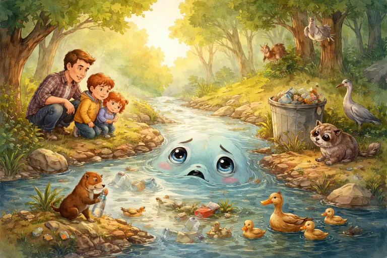 Illustration for The Little River and the Big Pollution Problem