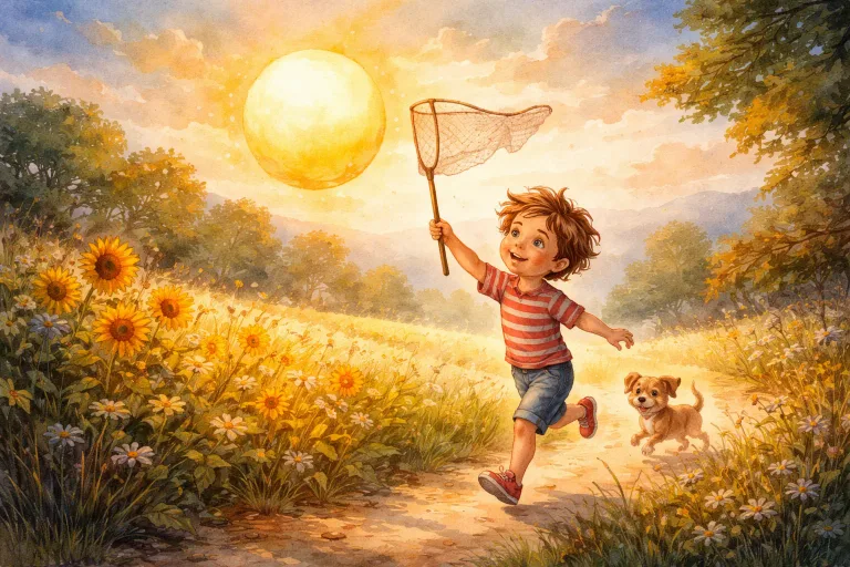 Illustration for The Boy Who Tried to Catch the Sun