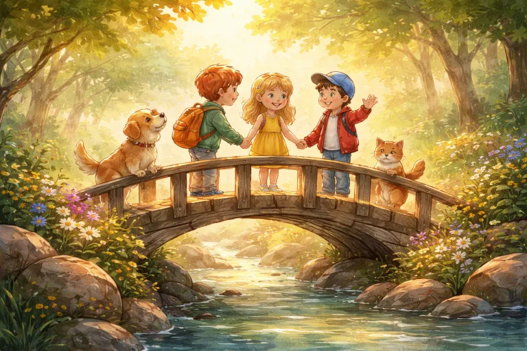 Illustration for The Friendship Bridge