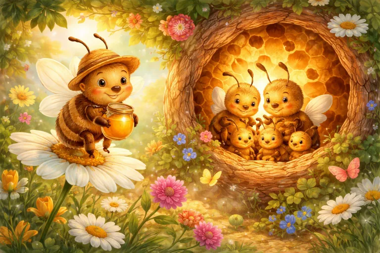 Illustration for The Honest Honeybee