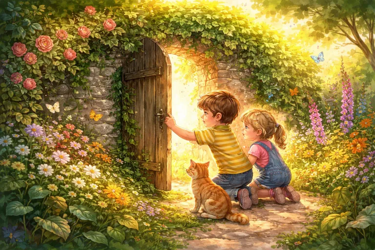 Illustration for The Secret in the Garden