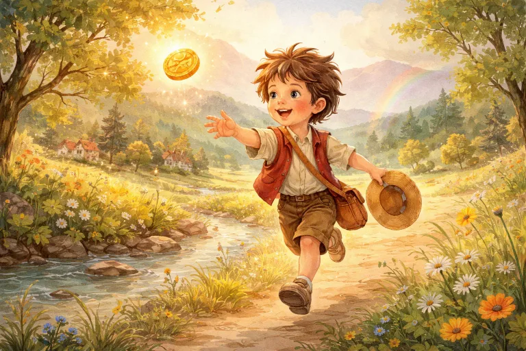 Illustration for The Boy Who Chased Gold