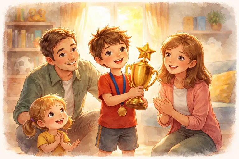 Illustration for Max and the Trophy