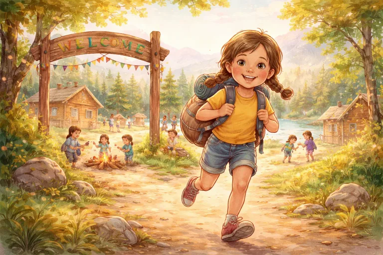 Illustration for Sophie and the Summer Camp
