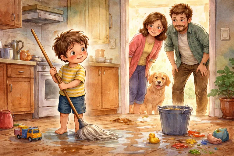 Illustration for The Boy Who Never Mopped