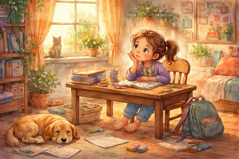 Illustration for The Girl Who Loved to Procrastinate