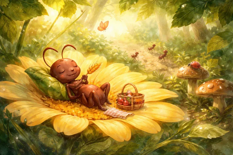 Illustration for The Little Ant Who Chose Rest