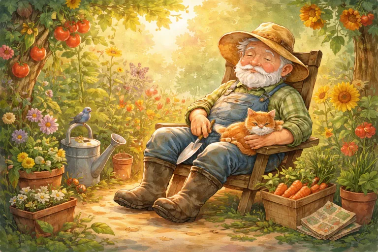 Illustration for The Sleepy Gardener