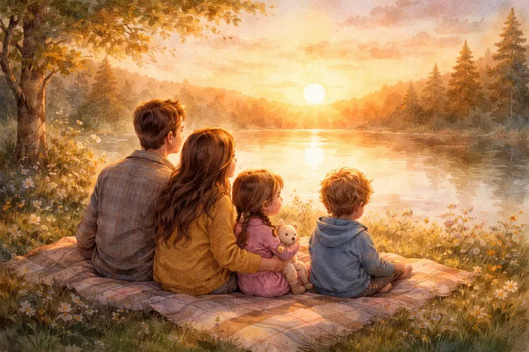 Illustration for The Stillness of the Sunrise
