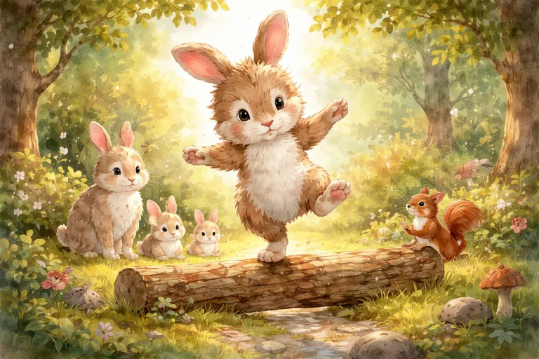 Illustration for The Balance of Benny the Bunny