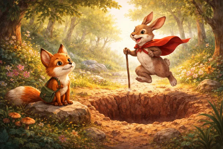 Illustration for The Wise Little Fox and the Overconfidence Trap