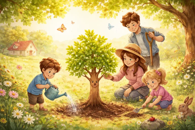 Illustration for The Little Tree That Grew Strong
