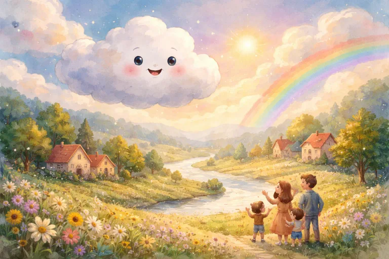 Illustration for The Little Cloud’s Big Wish