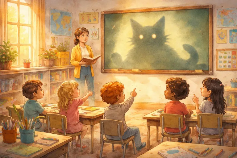 Illustration for The Shadow in the Classroom