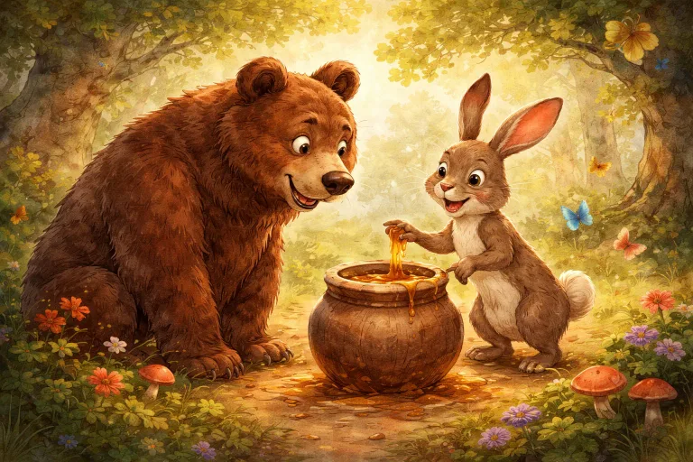 Illustration for The Hare’s Clever Trick