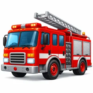 Fire Trucks memory match thumbnail