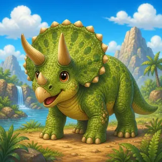 Triceratops Valley memory match thumbnail